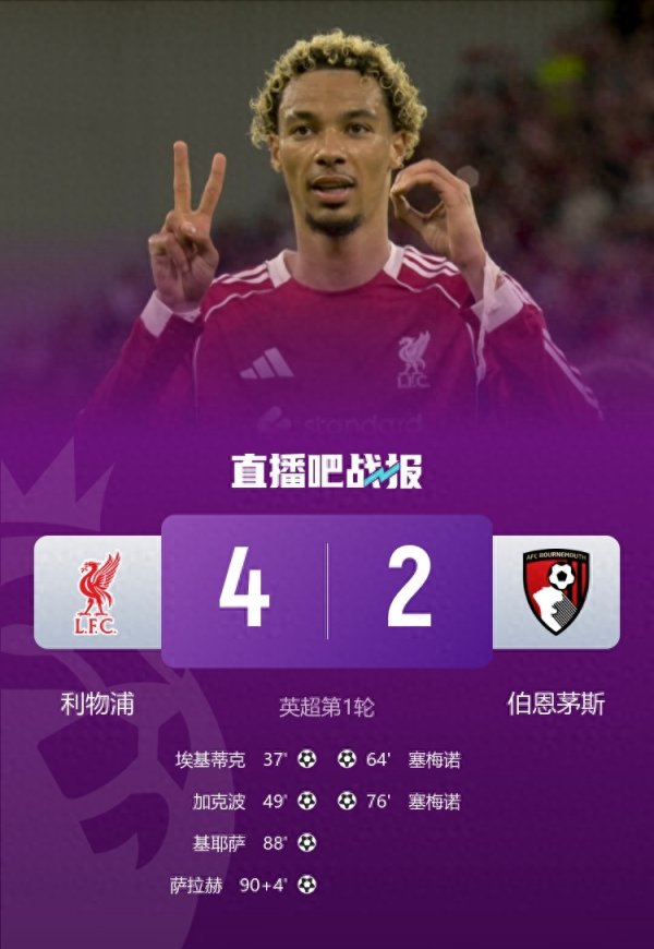 玄学加持! 利物浦开赛4轮3场致胜球  , 1场神仙球制胜